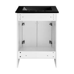 Swiss Madison Burdon 24 in. Bathroom Vanity With Ceramic Sink Top - SM-BV43 - The Home Selection