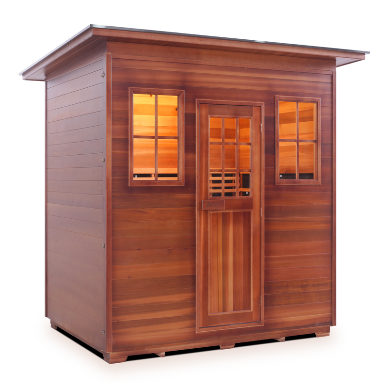 Enlighten Outdoor Infrared/Traditional Sauna - SAPPHIRE 5 Slope