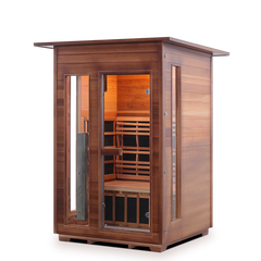 Enlighten Full Spectrum Infrared Sauna - Rustic 2 Indoor