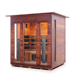 Enlighten Full Spectrum Infrared Sauna - Rustic 4 Indoor
