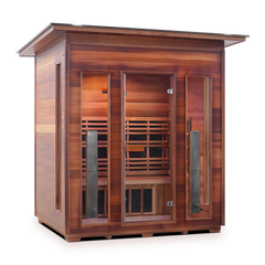 Enlighten Outdoor Infrared/Traditional Sauna - DIAMOND 4 Slope