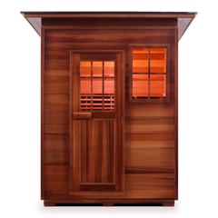 Enlighten Outdoor Infrared/Traditional Sauna - SAPPHIRE 3 Slope