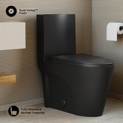 Swiss Madison St. Tropez One-Piece Elongated Toilet Vortex™ Dual-Flush 1.1/1.6 gpf - SM-1T254