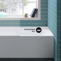 Swiss Madison Voltaire 54" X 30" Left-Hand Drain Alcove Bathtub with Apron - SM-AB549 - The Home Selection