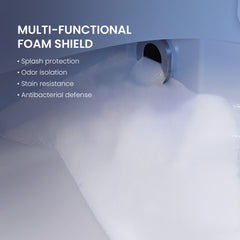 Swiss Madison Viro V20 Smart Toilet 12” Rough-in ADA Height in Glossy White with Foam Shield, Integrated Tank, Auto Open/Close, Foot Sensor - SM-ST9502GW