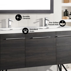 Swiss Madison Annecy 60" Bathroom Vanity - SM-BV2 - The Home Selection