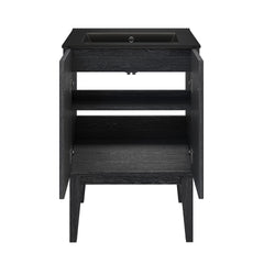 Swiss Madison Bosse 24" Freestanding Bathroom Vanity with Black Sink Top - SM-BV8801