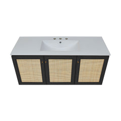 Swiss Madison Classe 48" Wall-Mounted Bathroom Vanity with 3-Hole Widespread Sink Top - SM-BV2807