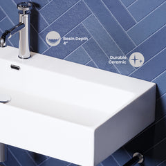 Swiss Madison Carré 36" Console Sink White Basin w/ Legs - SM-CS7 - The Home Selection