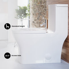 Swiss Madison Concorde One-Piece Square Toilet Dual-Flush 1.1/1.6 gpf - SM-1T106 - The Home Selection