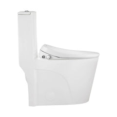 Swiss Madison St. Tropez One-Piece Elongated Toilet Vortex Dual-Flush 1.1/1.6 gpf with Smart Seat Bidet - SM-1T0815GW