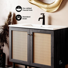 Swiss Madison Classe 36" Freestanding Bathroom Vanity with Sink Top - SM-BV663W - The Home Selection