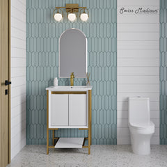 Swiss Madison Marseille 24 Bathroom Vanity in White - SM-BV217WBG - The Home Selection