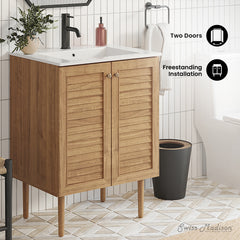 Swiss Madison Bron 24" Freestanding Bathroom with Sink Top - SM-BV373 - The Home Selection
