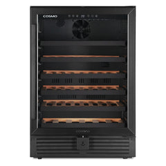 Cosmo Cosmo Lumin Collection 24 in. 52-Bottle Single Zone Compressor Wine Cooler, Digital Controls, LED Lighting, Matte Black - COS-24BIWCS-BK