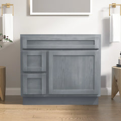 Vanity Art 36-Inch 2-Left Drawers Bath Vanity Cabinet Only - VA4036-2L