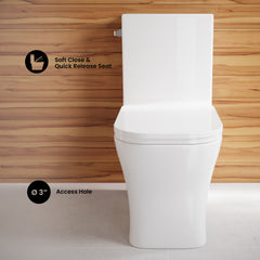 Swiss Madison Concorde One-Piece Square Toilet Side Flush 1.28 gpf - SM-1T107 - The Home Selection