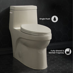 Swiss Madison Virage One-Piece Elongated Toilet Vortex™ Side Flush 1.28 gpf - SM-1T123 - The Home Selection