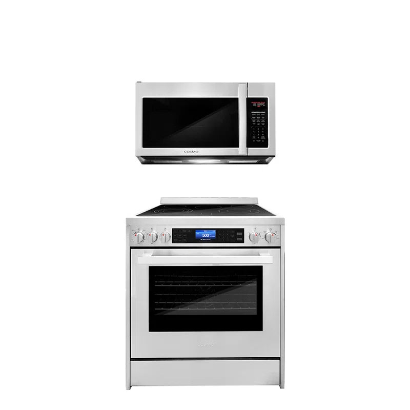 Cosmo 2-Piece Kitchen, 30″ Electric Range and 30″ Over The Range Microwave - COS-2PKG-002