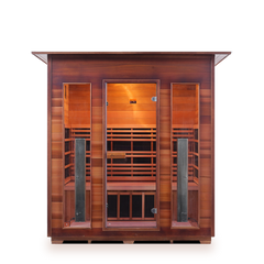 Enlighten Full Spectrum Infrared Sauna - Rustic 4 Indoor