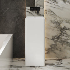 Swiss Madison Claire One-Piece Pedestal Sink - SM-PS315 - The Home Selection