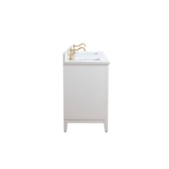 Vanity Art 72-Inch Bathroom Vanity: Double Sink, Ceramic Top, Soft-Closing Doors & Drawers, Solid Wood Frame - CVH72D