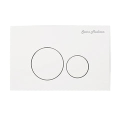 Swiss Madison St. Tropez Back-to-Wall Toilet Bundle 0.8/1.6 GPF Dual Flush in Matte Black with Black Flush Plate