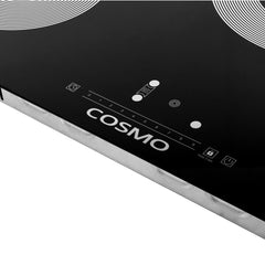 Cosmo Cosmo 30 in. Electric Ceramic Glass Cooktop with 4 Burners, Triple Zone Element, Sync Burners, Hot Surface Indicator Light and Touch Control - COS-304TBECC