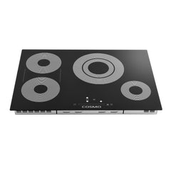 Cosmo Cosmo 30 in. Electric Ceramic Glass Cooktop with 4 Burners, Triple Zone Element, Sync Burners, Hot Surface Indicator Light and Touch Control - COS-304TBECC