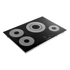 Cosmo Cosmo 30 in. Electric Ceramic Glass Cooktop with 4 Burners, Triple Zone Element, Sync Burners, Hot Surface Indicator Light and Touch Control - COS-304TBECC