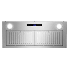 Cosmo Cosmo 30 in. Lumin Collection 380 CFM Ducted Insert Range Hood, Touch Controls, LED Lights, Stainless Steel - COS-30IRHS