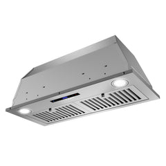 Cosmo Cosmo 30 in. Lumin Collection 380 CFM Ducted Insert Range Hood, Touch Controls, LED Lights, Stainless Steel - COS-30IRHS
