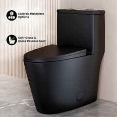 Swiss Madison Dreux One Piece Elongated Dual Flush Toilet with 0.95/1.26 GPF - SM-1T181 - The Home Selection