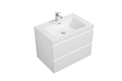Laviva Aurora 24" Wall Hung Bathroom Vanity with White Acrylic Countertop - Gallery