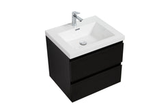 Laviva Aurora 24" Wall Hung Bathroom Vanity with White Acrylic Countertop - Gallery