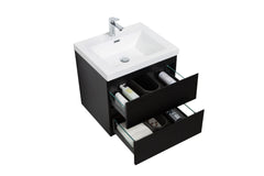 Laviva Aurora 24" Wall Hung Bathroom Vanity with White Acrylic Countertop - Gallery