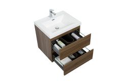 Laviva Aurora 24" Wall Hung Bathroom Vanity with White Acrylic Countertop - Gallery