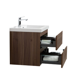 Laviva Aurora 24" Wall Hung Bathroom Vanity with White Acrylic Countertop - Gallery