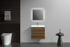Laviva Aurora 24" Wall Hung Bathroom Vanity with White Acrylic Countertop - Gallery