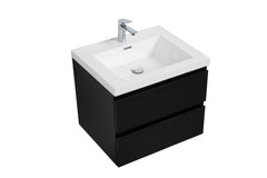 Laviva Aurora 30" Wall Hung Bathroom Vanity with White Acrylic Countertop - Gallery