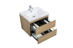 Laviva Aurora 30" Wall Hung Bathroom Vanity with White Acrylic Countertop - Gallery