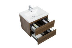 Laviva Aurora 30" Wall Hung Bathroom Vanity with White Acrylic Countertop - Gallery