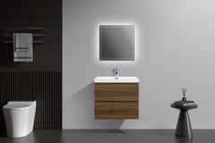 Laviva Aurora 30" Wall Hung Bathroom Vanity with White Acrylic Countertop - Gallery