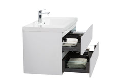 Laviva Aurora 36" Wall Hung Bathroom Vanity with White Acrylic Countertop - Gallery