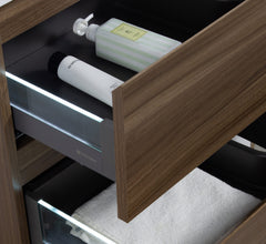 Laviva Aurora 36" Wall Hung Bathroom Vanity with White Acrylic Countertop - Gallery