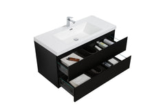 Laviva Aurora 42" Wall Hung Bathroom Vanity with White Acrylic Countertop - Gallery
