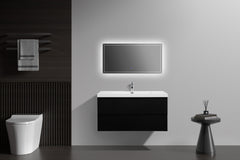 Laviva Aurora 42" Wall Hung Bathroom Vanity with White Acrylic Countertop - Gallery