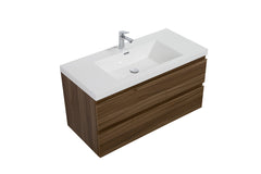 Laviva Aurora 42" Wall Hung Bathroom Vanity with White Acrylic Countertop - Gallery