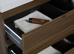 Laviva Aurora 42" Wall Hung Bathroom Vanity with White Acrylic Countertop - Gallery
