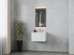 Laviva Legno 24" Bathroom Vanity with Matte White VIVA Stone Solid Surface Countertop - Gallery